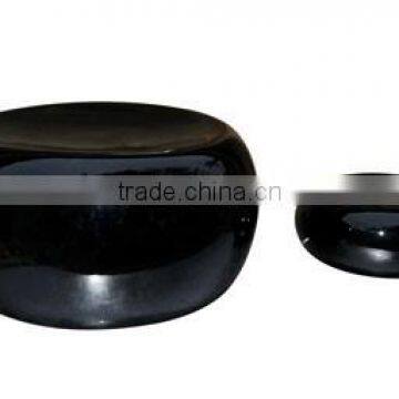 High quality best selling black color spun bamboo stool from Vietnam