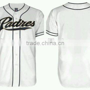 sublimation polyester baseball jersey