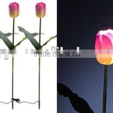 outdoor garden light solar powered LED Tulip Home landscape flower color lamp