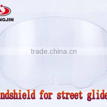 High quality ABS transparent clear windshield for harley touring street glide