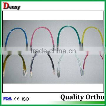 white / blue orthodontic colorful dental arch wire