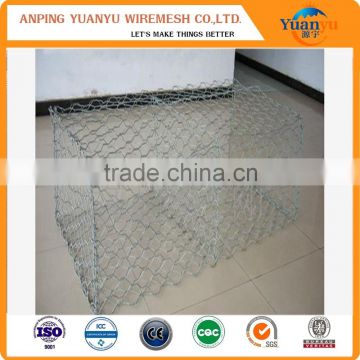 Hexagonal hot galvanized gabion for stones / gabion box in hot sale