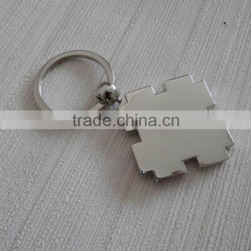 chrome-plated various shape DIY custom metal key rings, Key Finder,Keychains