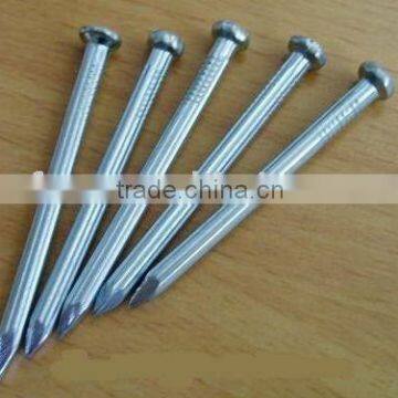 carbon steel concrete nail with smooth or twisted shank