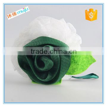 body puff rose shape bath sponge