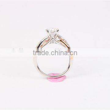 2016 High Quality 925 cz Wedding Ring Rose Gold Plated Jewelry photo-5