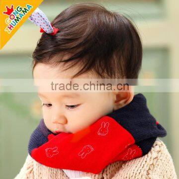 Small Cute Rabbit Knitted Baby Winter Circle Loop Scarf photo-3