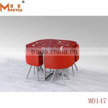 hebei home furniture glass kinds of dining table