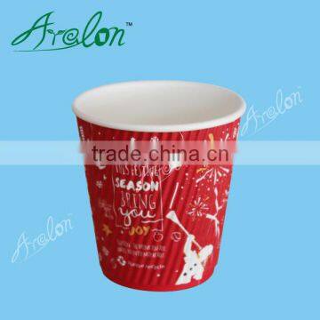 8oz ripple paper cup coffee paper cup with lids airlines paper cup