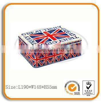 Square dessert metal tin box