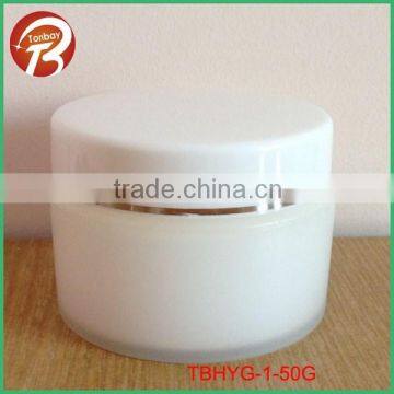 50G plastic matte double layer PP skin care containers jar cream jars cosmetic pp plastic jarTBHYG-1-50G