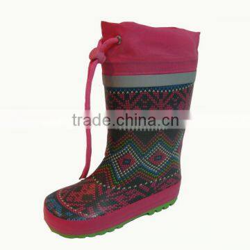 Children rubber rain boots