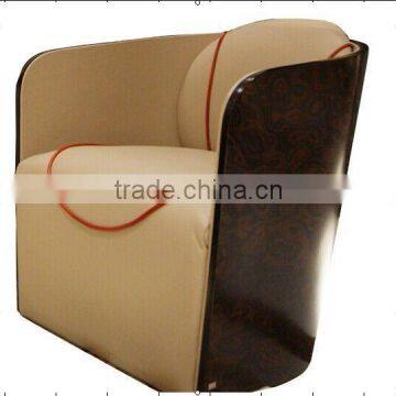 High-end Modern Design Sectional Sofa Set Beige Leather Sofa With Solid Wood Frame photo-3