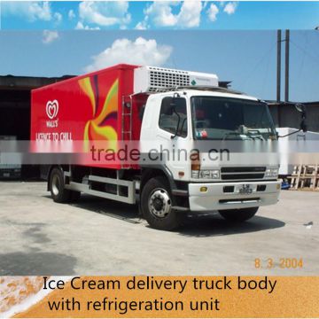 Thermo king units refrigerator truck body, ice cream delivery truck container