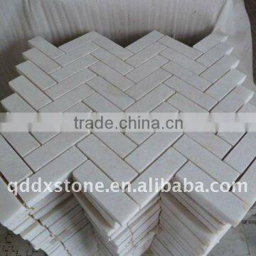 natural white marble mosaic