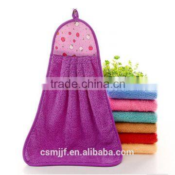 New design coral fleece printed hand towel for gift