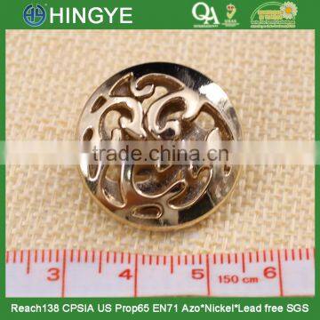 Wholesale Light Gold Shank Zinc Alloy Button for Coat 15754 photo-3