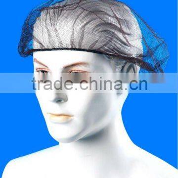 Disposable Nylon Black Hair Cap with Elastic