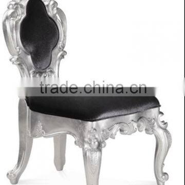 Silver carved wooden dining chair XYD274