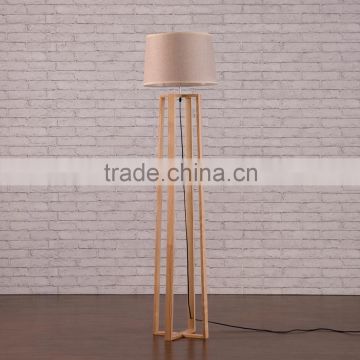 floor lamp with shelf wooden floor sanding lamp