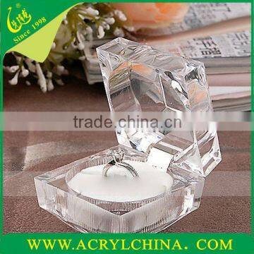 clear acrylic jewellery box cube ring box