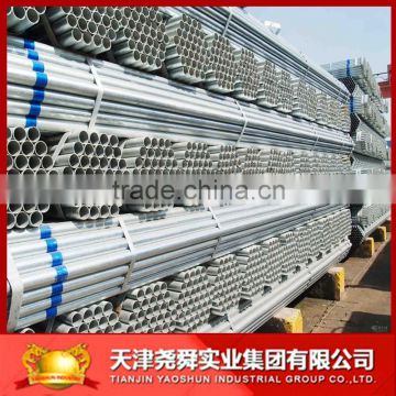 48.3mm Pre galvanized round tube pipe , galvanized round tube pipe for irrigation , cold roll galvanized round tube pipe