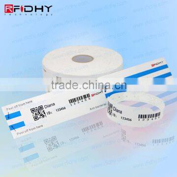 RFID Paper Bracelet Thermal Wristbands for Hospital