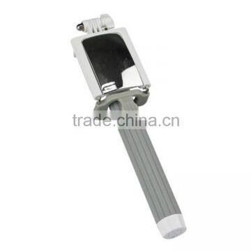 Mini Self-pole monopod selfie stick with cables