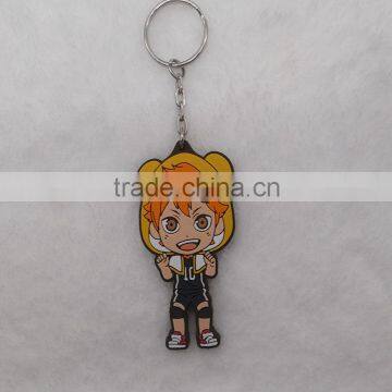 3D Custom Shaped Soft PVC Keychain / Key rings