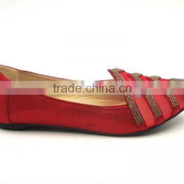2016 Hot Sell Popular Comfortable Diamond Flat Shoes Women Shoes in Stock photo-3