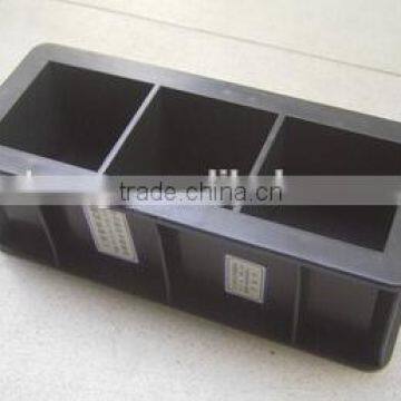 70.7*70.7*70.7mm Plastic Three Gang Cement Mortar Cube Test Mould photo-2
