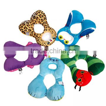 Plush animal shaped cushion travel baby neck pillow