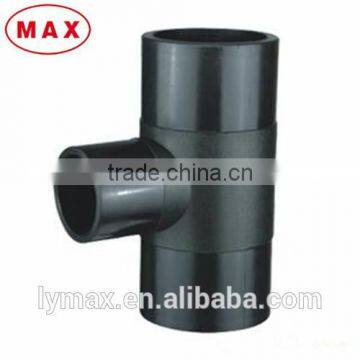 Butt fusion PE pipe fittings HDPE pipe reducing tee