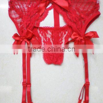 women thong with Garter Belt