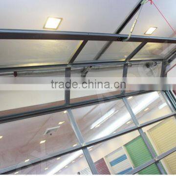 Glass Garage Door Clear Glass Tempered Glass Overhead Sectional Door Automatic Motorized photo-2