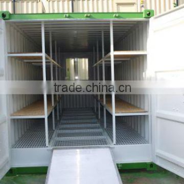 20' Hazardous Goods Containers-Store Shelving, Bunded Floor