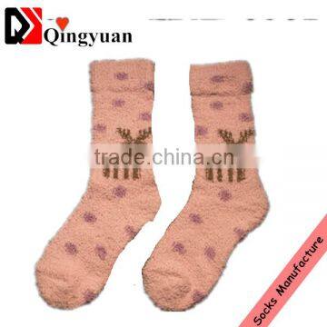 Children Winter Thickening Retro Towel Looped Coral Fleece Restoring Ancient Ways Christmas Socks photo-3