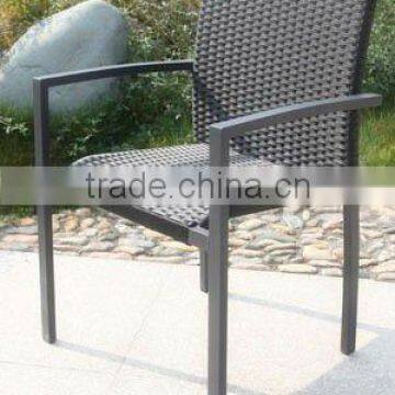 Outdoor aluminum frame rattan chair garden chair