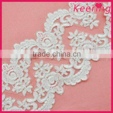 New design white lace trim for wedding WTPA-007