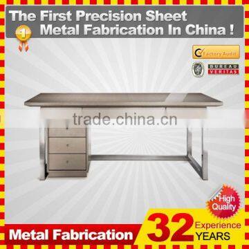 kindle 2014 new professional customized galvanized folding metal reception desk
