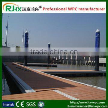 Low maintainenance wpc deck flooring/ solid design for outdoor deck floor covering