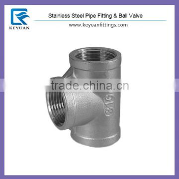 NPT Stainelss Steel equal Tee