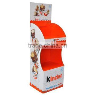 Foods Promotional Cardboard Display Shelves With 4 Color Printing