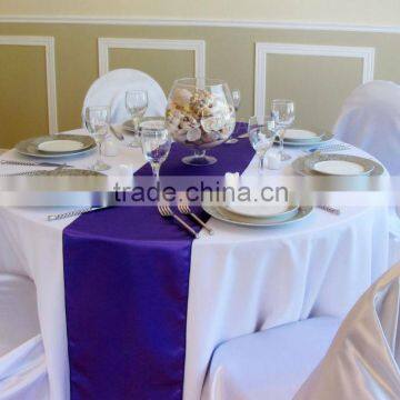 Satin table runner for decoration