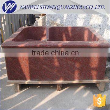Indian Red Great Polished Clothes Deep Basins Sales in China Factory Trade Assurance Supplier Stone Owner photo-2