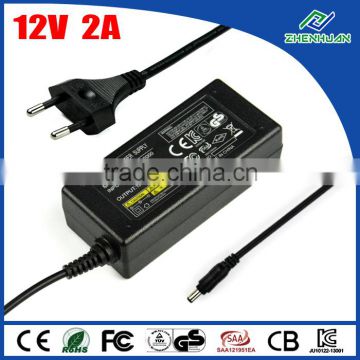 LED switch power supply 24W 12V 2A lg lcd power adapter desktop type