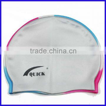 high quality silicone custom printing swim cap with cheap price