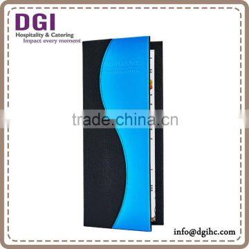 Menu Printing Hotel Used Display Restaurant Menu Holder Leather Menu Cover