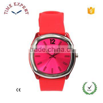 Square Aluminium women case and leather watch strap for ladies watches