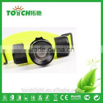 Diving Light Headlamp CRE E T6 LED High Power Yellow Color Light Waterproof Diving Headlight 1200Lm Use 1*18650/AAA Battery photo-6